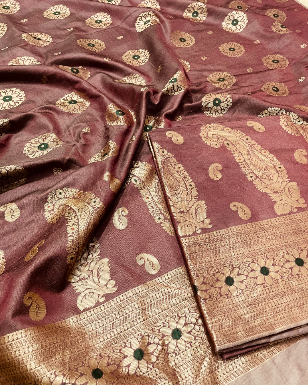 Gul-e-Zar Banarsi Shawl - Imperial Mahroon